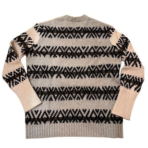 All Saints Catalina Wool Alpaca Blend Fair Isle Style Pullover Knit Sweater, S - Picture 9 of 10